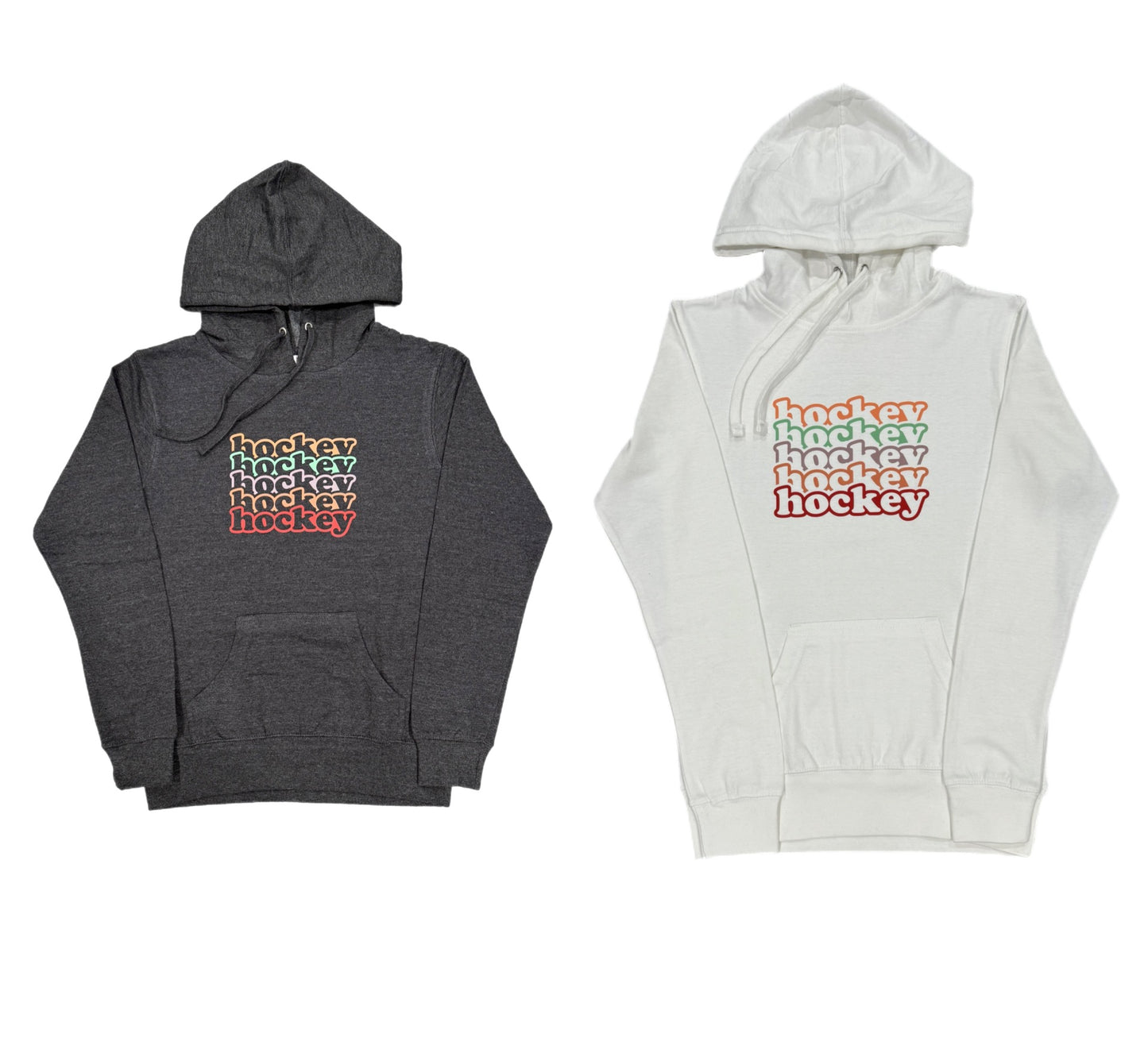 Youth and Unisex Adult Rainbow Hockey Sweatshirts and T-shirts - High quality