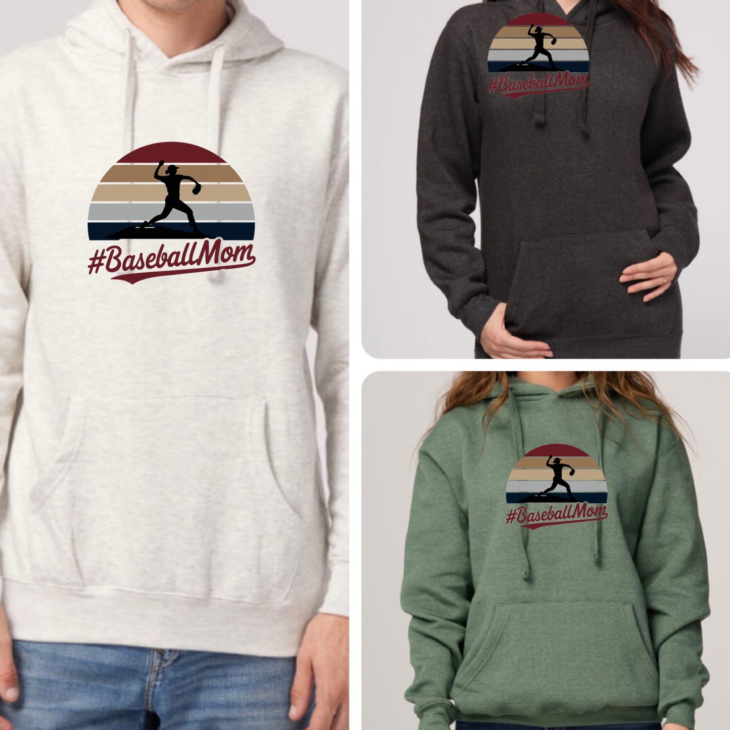 Adult Baseball Mom - High quality Hoodies