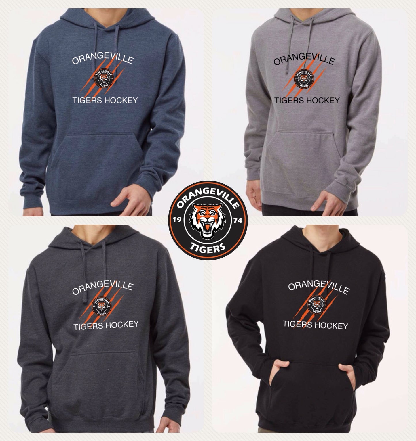 Orangeville Tigers High quality Hoodie - Roar design