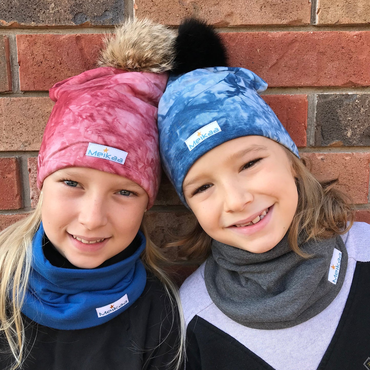 Northmen Lacrosse Winter Bamboo Hats with recycled fur pompom