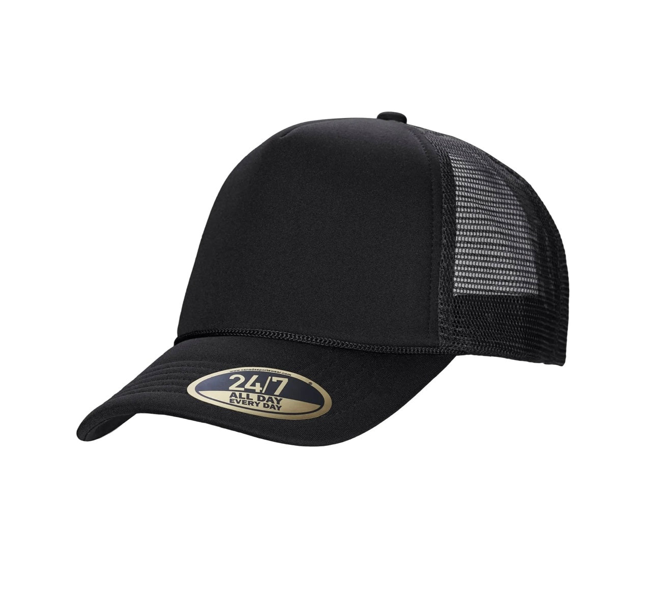 Custom cap - 5-Panel Foam Snap Back Trucker Cap - printed logo