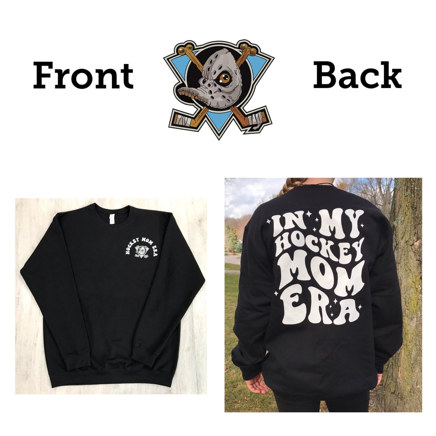 In my hockey mom/nan/grams/grandma/coach Era sweatshirts - Pick your design and your team