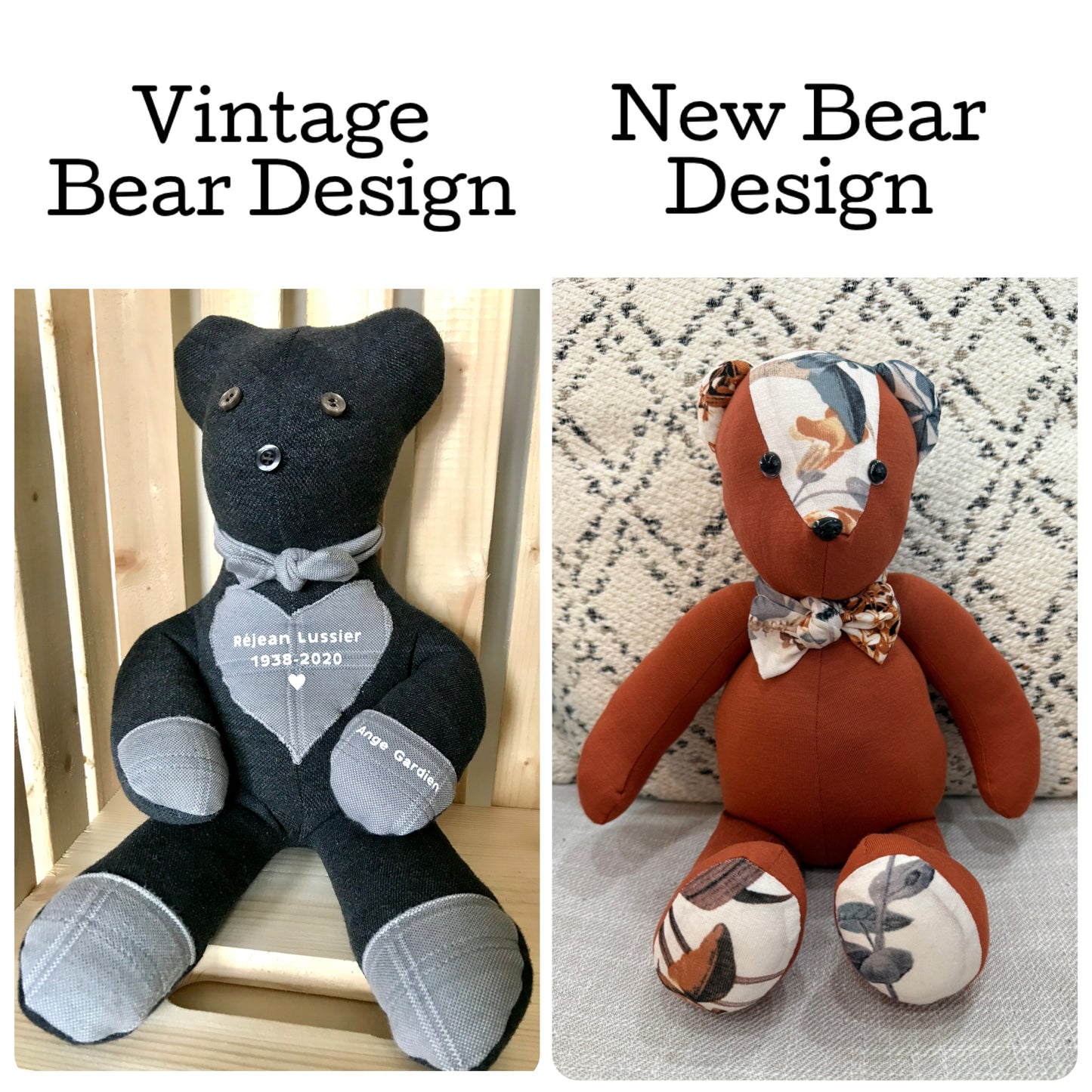 Custom Memorial Teddy Bears