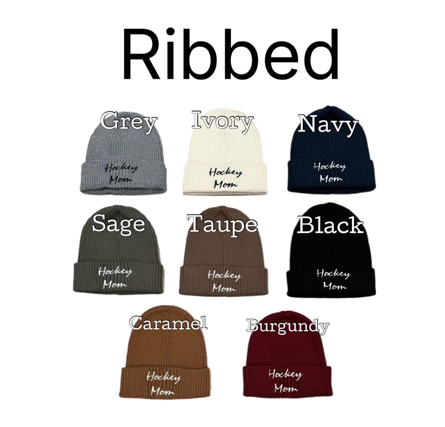 Embroidered Hockey mom hats
