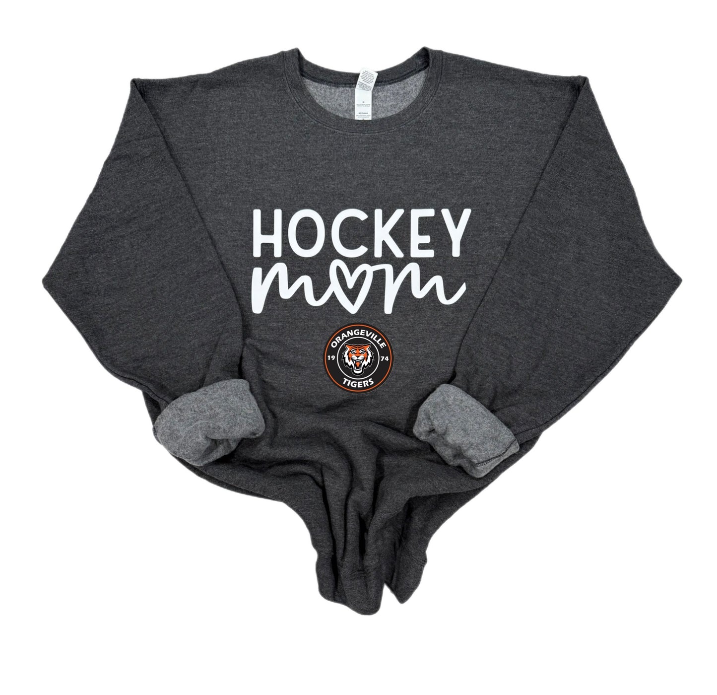 Tigers Hockey mom (with heart) sweatshirts