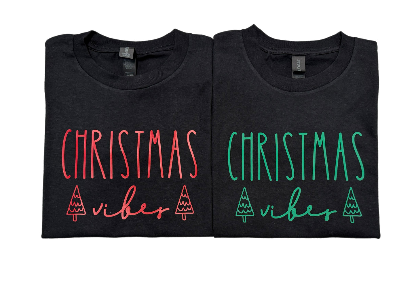 Christmas vibes T-shirts (Black)