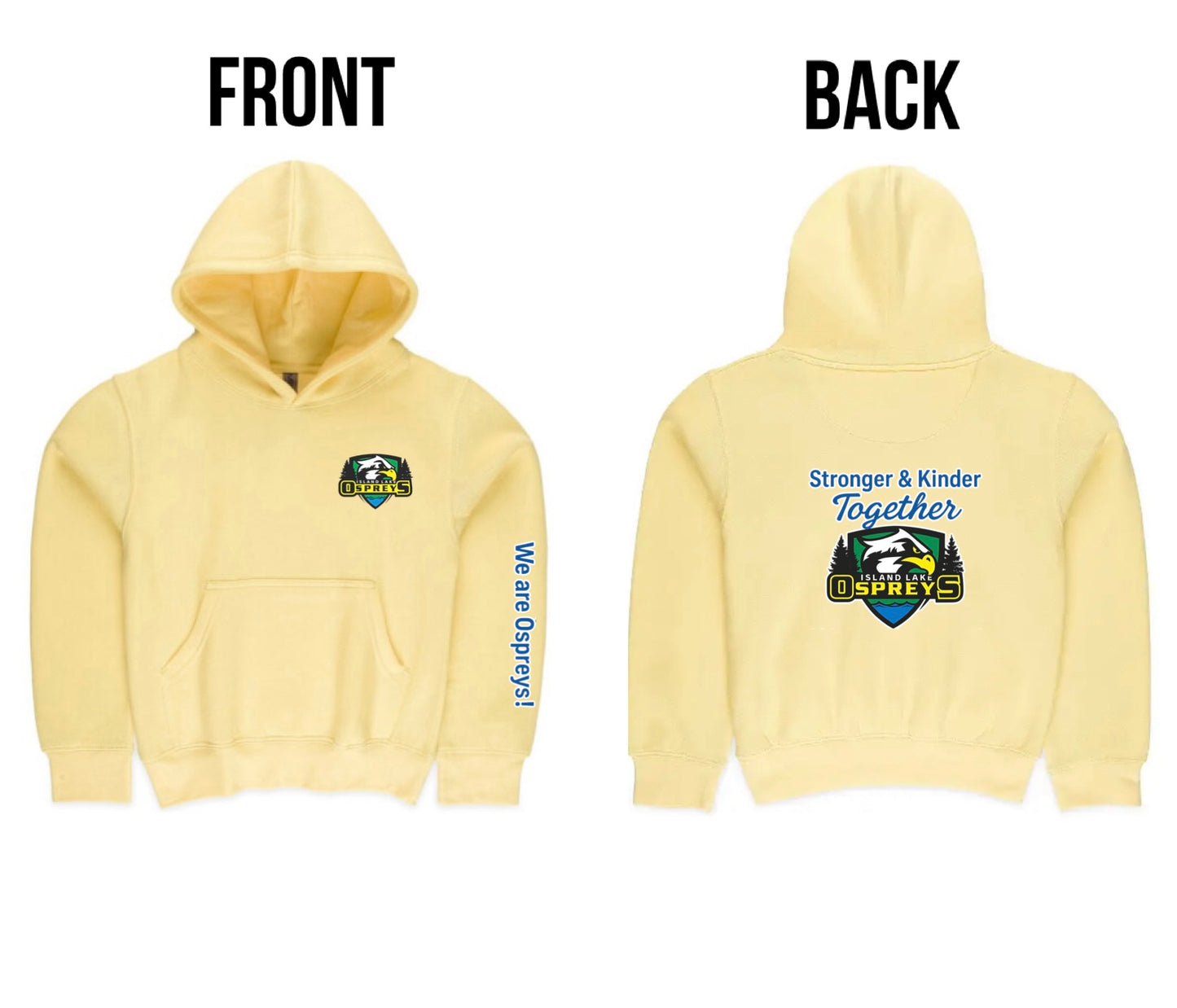 Youth - Osprey ILPS - High quality Hoodies with small logo and school quote on the back