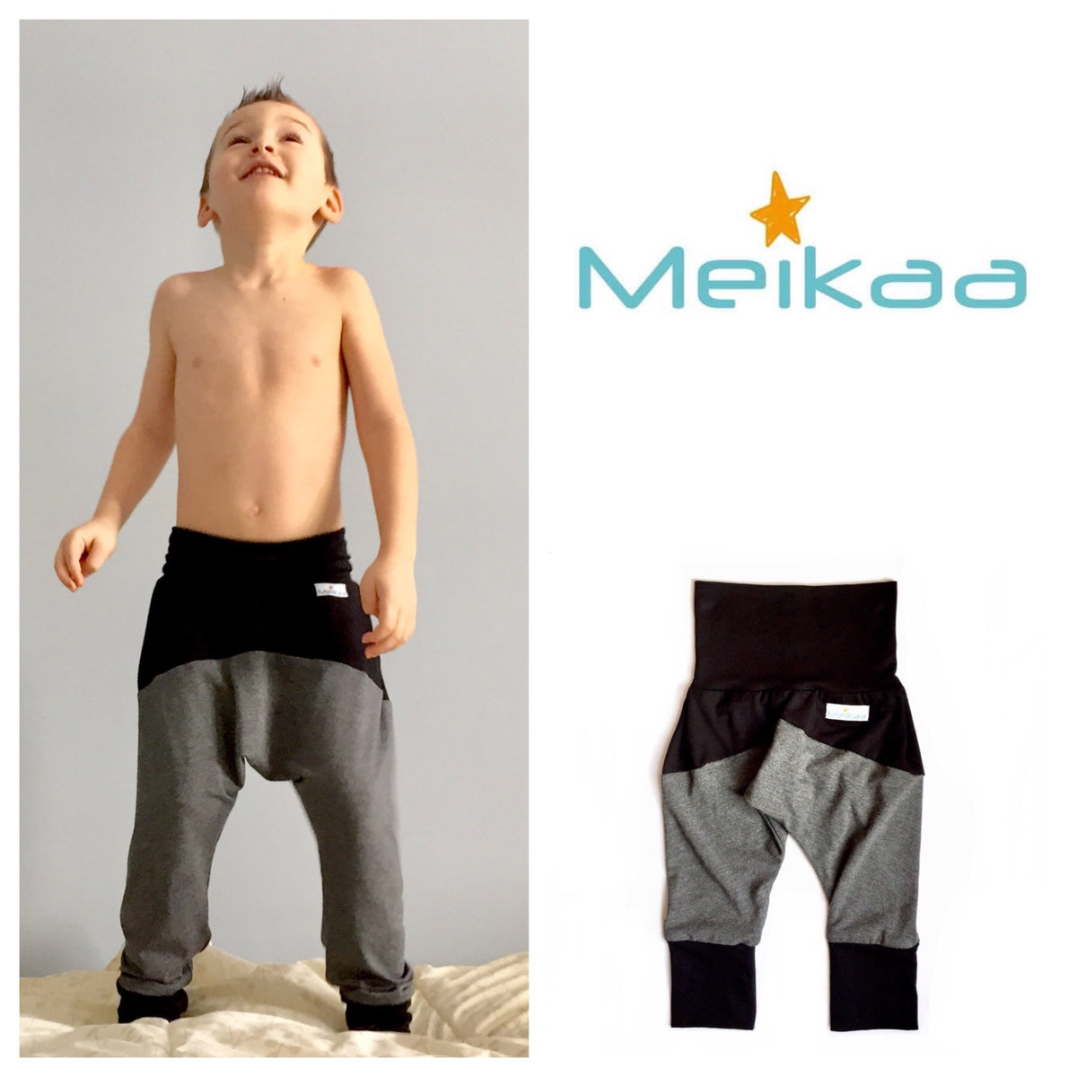 3 Colors BAMBOO Harem Swaggers, Evolutive and Growing Pants
