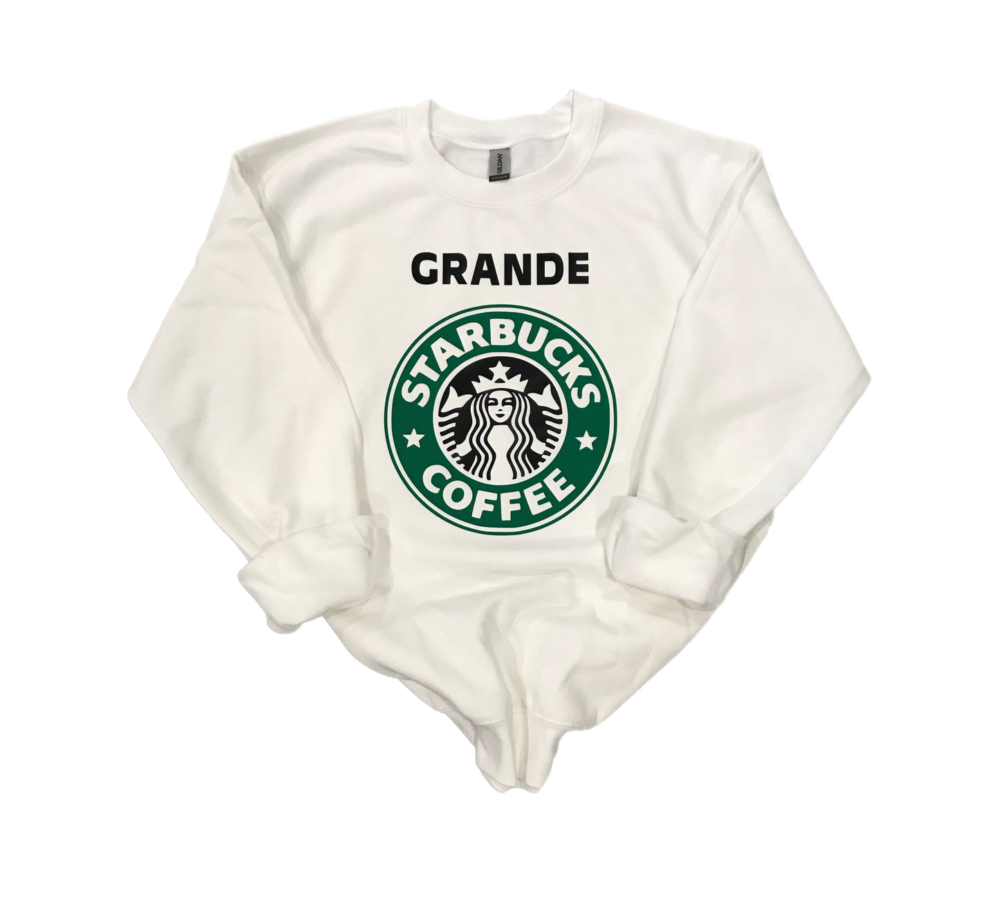 White crewneck -Starbucks design