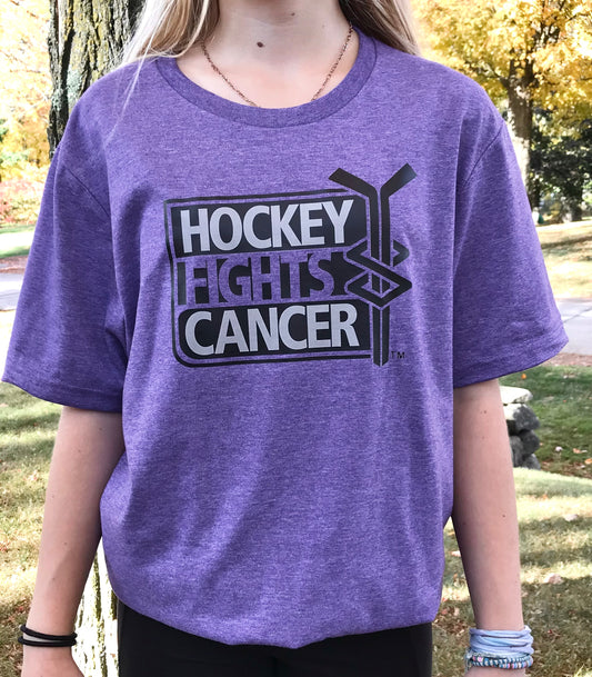 High Quality Adult Softstyle T-shirts, Hockey fights Cancer