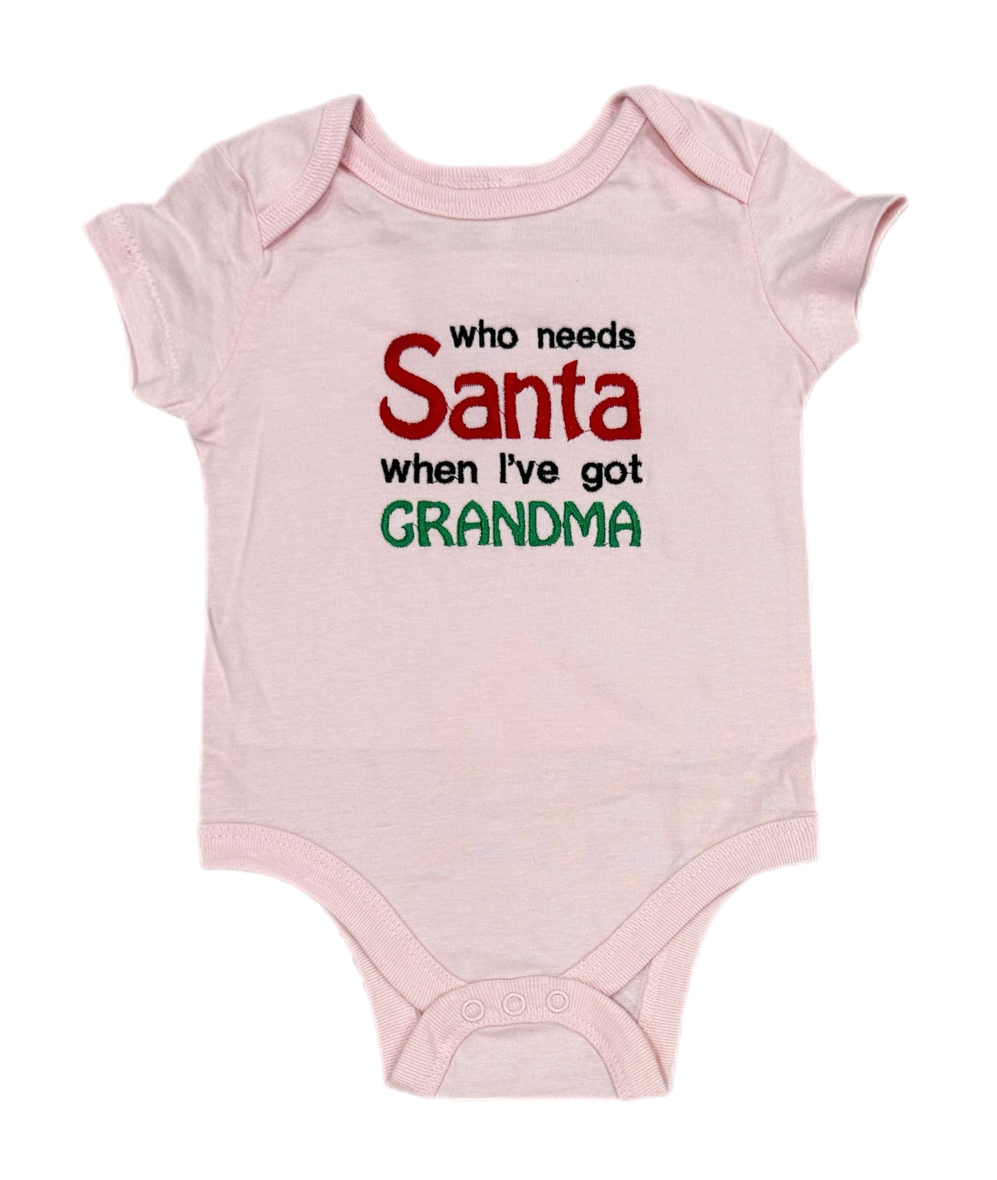 Christmas embroidered Baby onesies