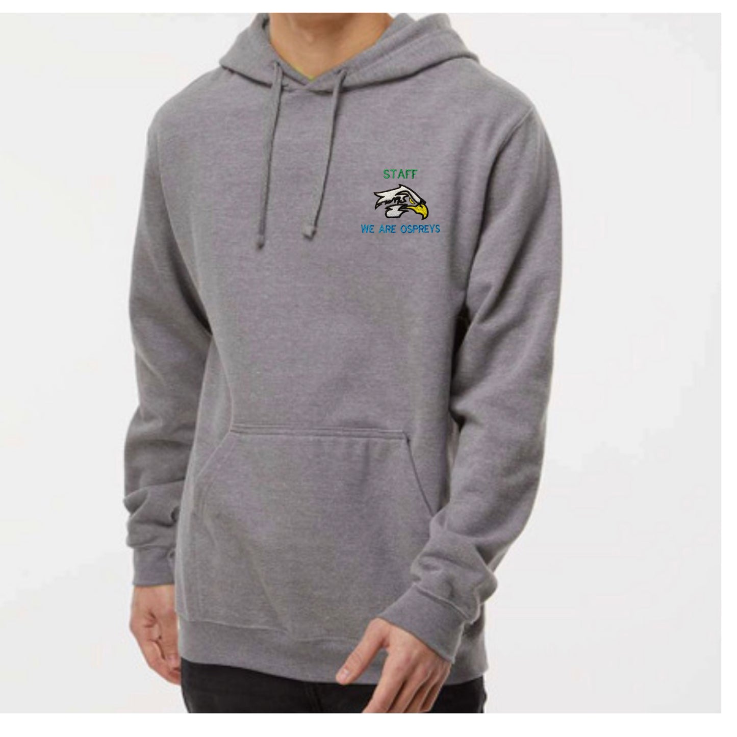 EMBROIDERED STAFF - Adult Osprey ILPS Flight Crew High Quality hoodie with small logo