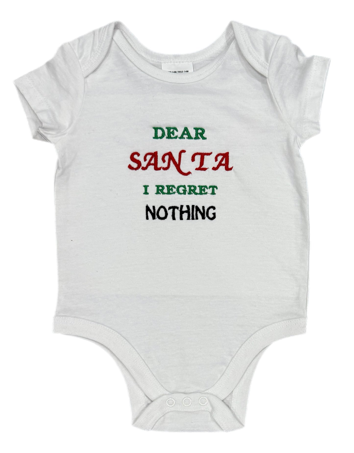 Christmas embroidered Baby onesies