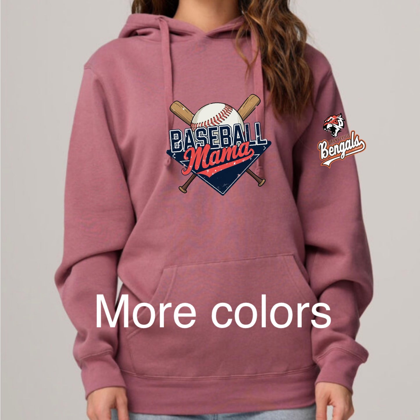 Adult Baseball Mama - High quality Hoodies