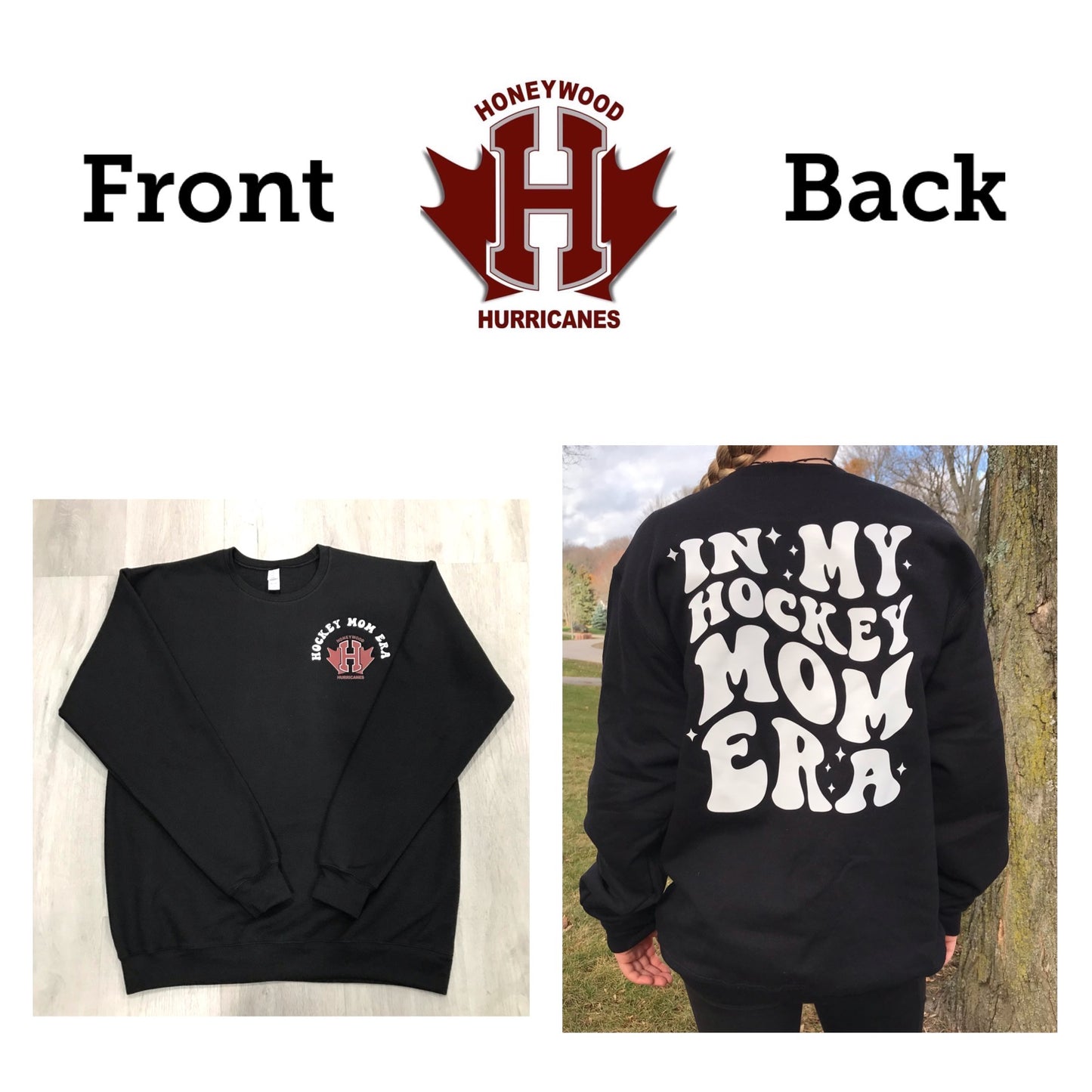 In my hockey mom/nan/grams/grandma/coach Era sweatshirts - Pick your design and your team