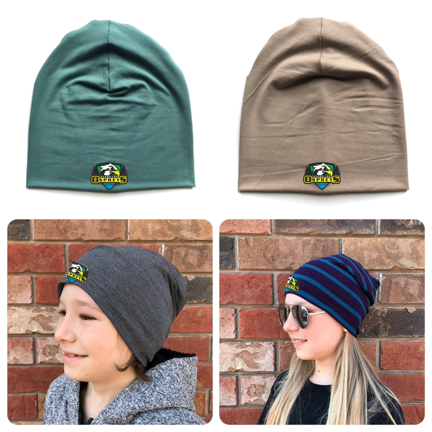 ILPS Osprey Spring/Fall Bamboo Beanie Hats - Slouchy hats