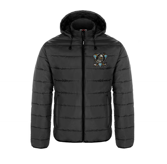 Dufferin Ducks embroidered Puffy Jacket with Detachable Hood (Men, Youth and Ladies sizes)
