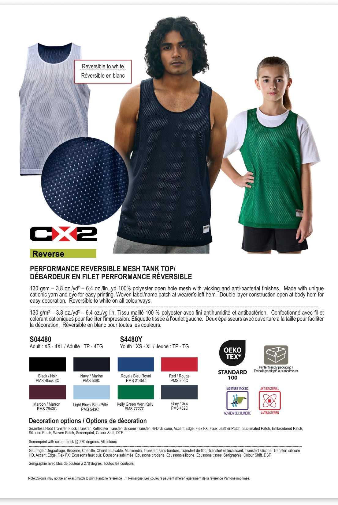 CUSTOM Reversible pinnies - High Quality Performance Mesh