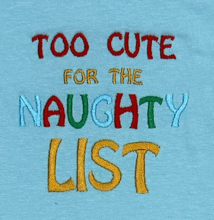 Christmas embroidered Baby onesies
