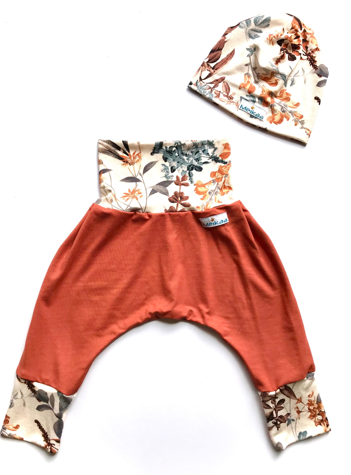 Rusty Floral Edition - BAMBOO Harem Swaggers, Evolutive and Growing Pants