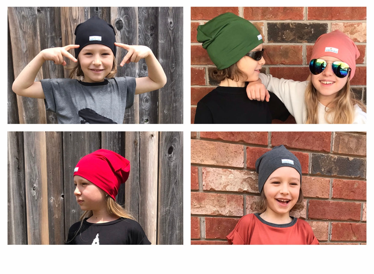 Spring/Fall Bamboo Beanie Hats - Slouchy hats