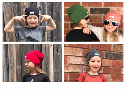 Spring/Fall Bamboo Beanie Hats - Slouchy hats