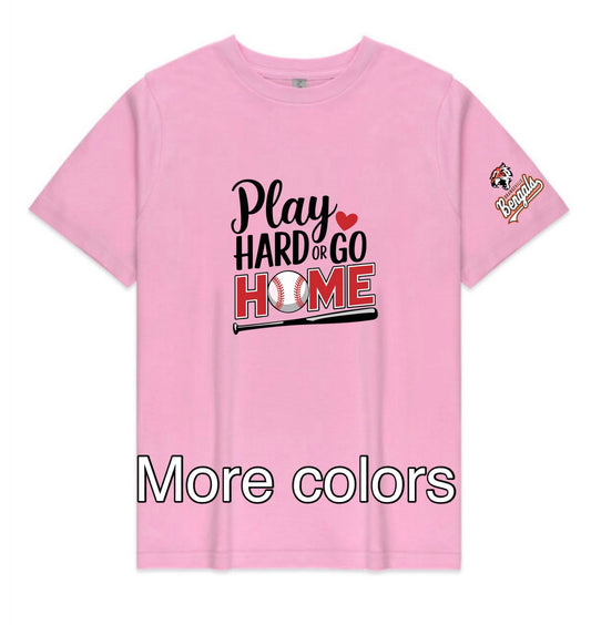 Youth - Play hard or go home t-shirt