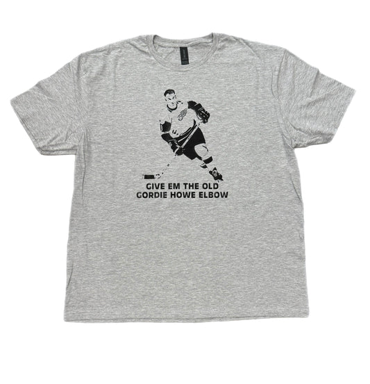 Give em the old Gordie Howe elbow T-shirt