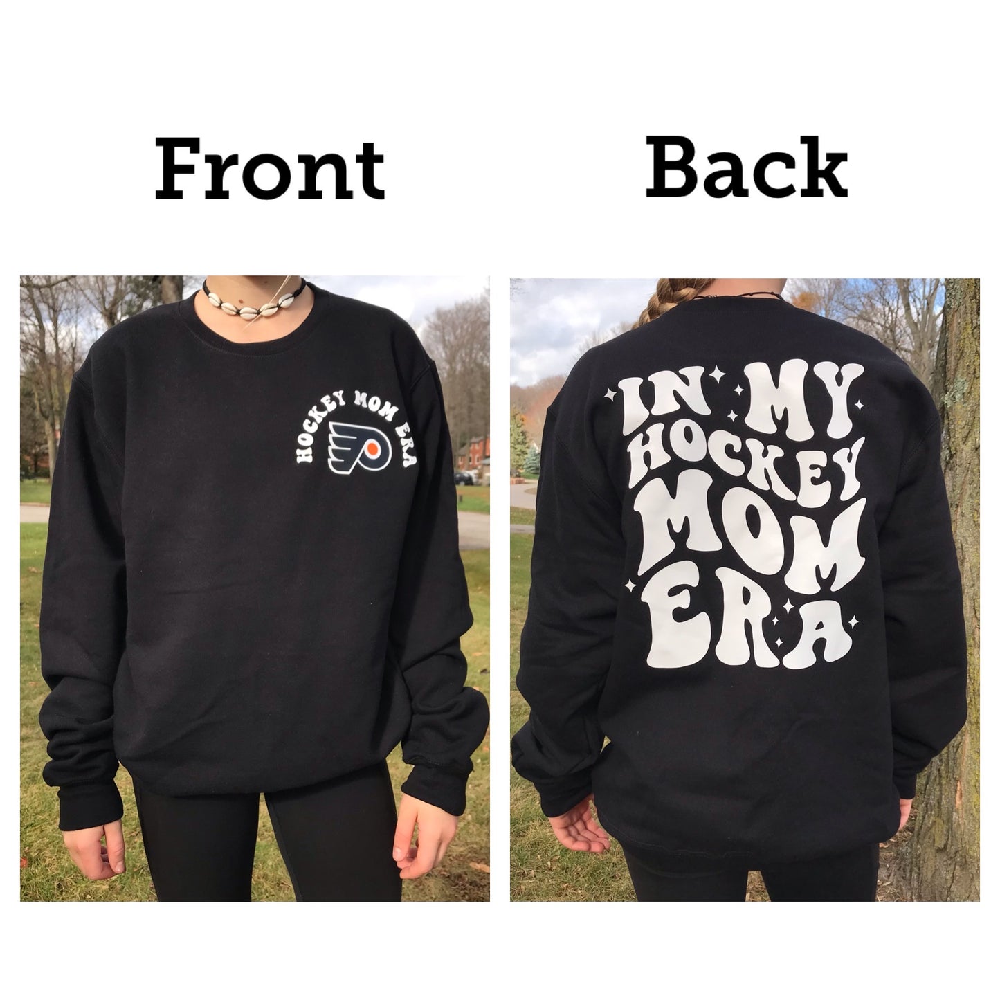 In my hockey mom/nan/grams/grandma/coach Era sweatshirts - Pick your design and your team