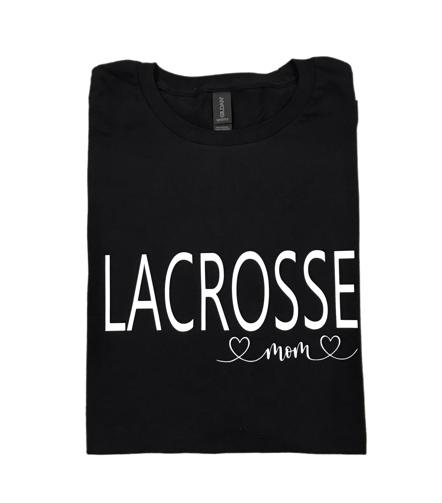 Lacrosse Mom t-shirt with hearts