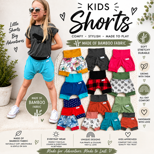 BAMBOO Kids and babies shorts - Harem Swaggers