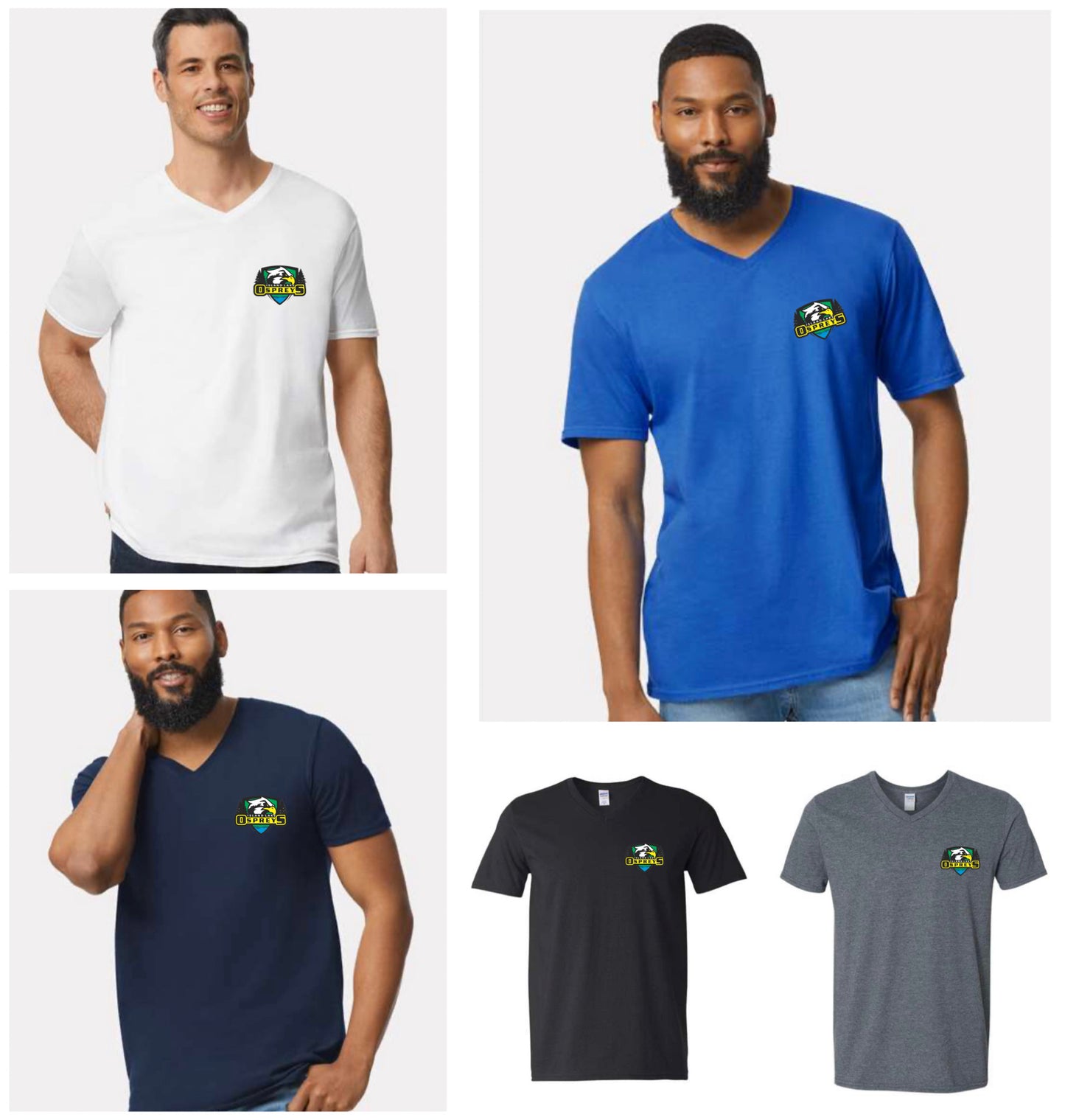 Adult - Osprey ILPS High quality V Neck t-shirt with small logo