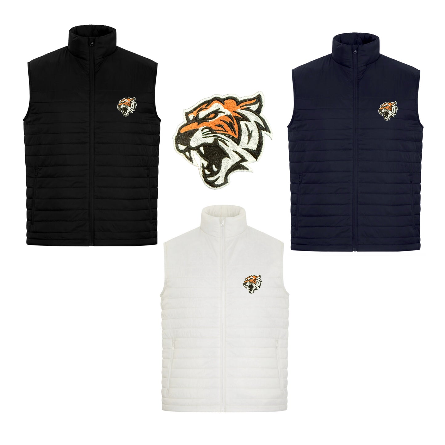 Bengals embroidered Chill Puffy Vest (Men, Youth and Ladies sizes)
