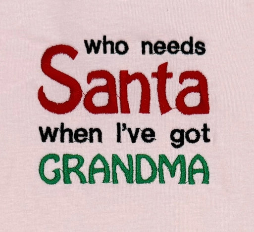 Christmas embroidered Baby onesies