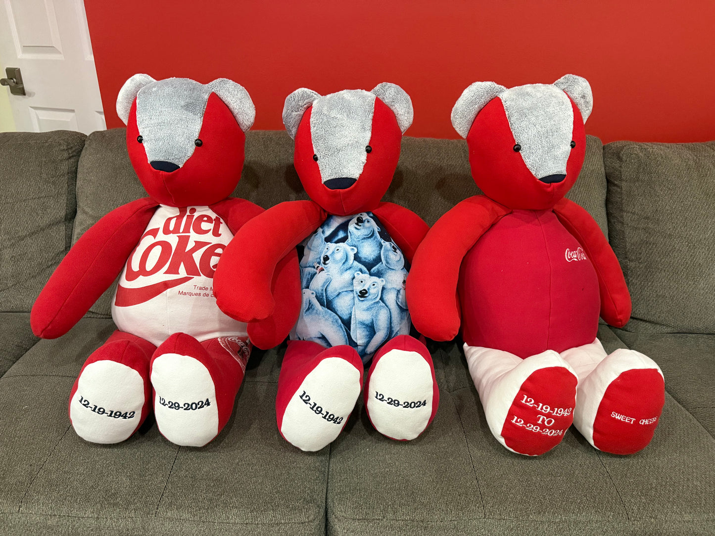 Custom Memorial Teddy Bears