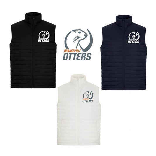 Otters embroidered Chill Puffy Vest (Men, Youth and Ladies sizes)
