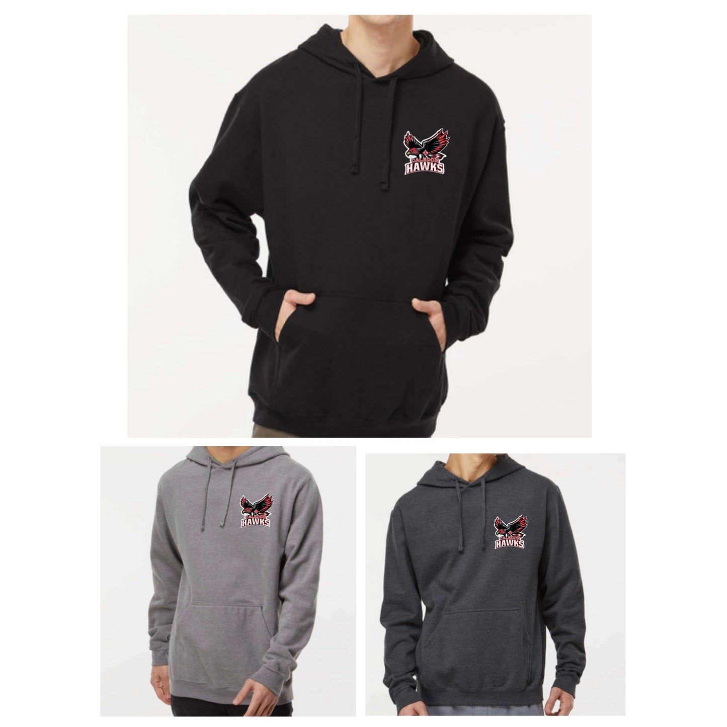 Caledon Hawks High quality Hoodie - Small logo