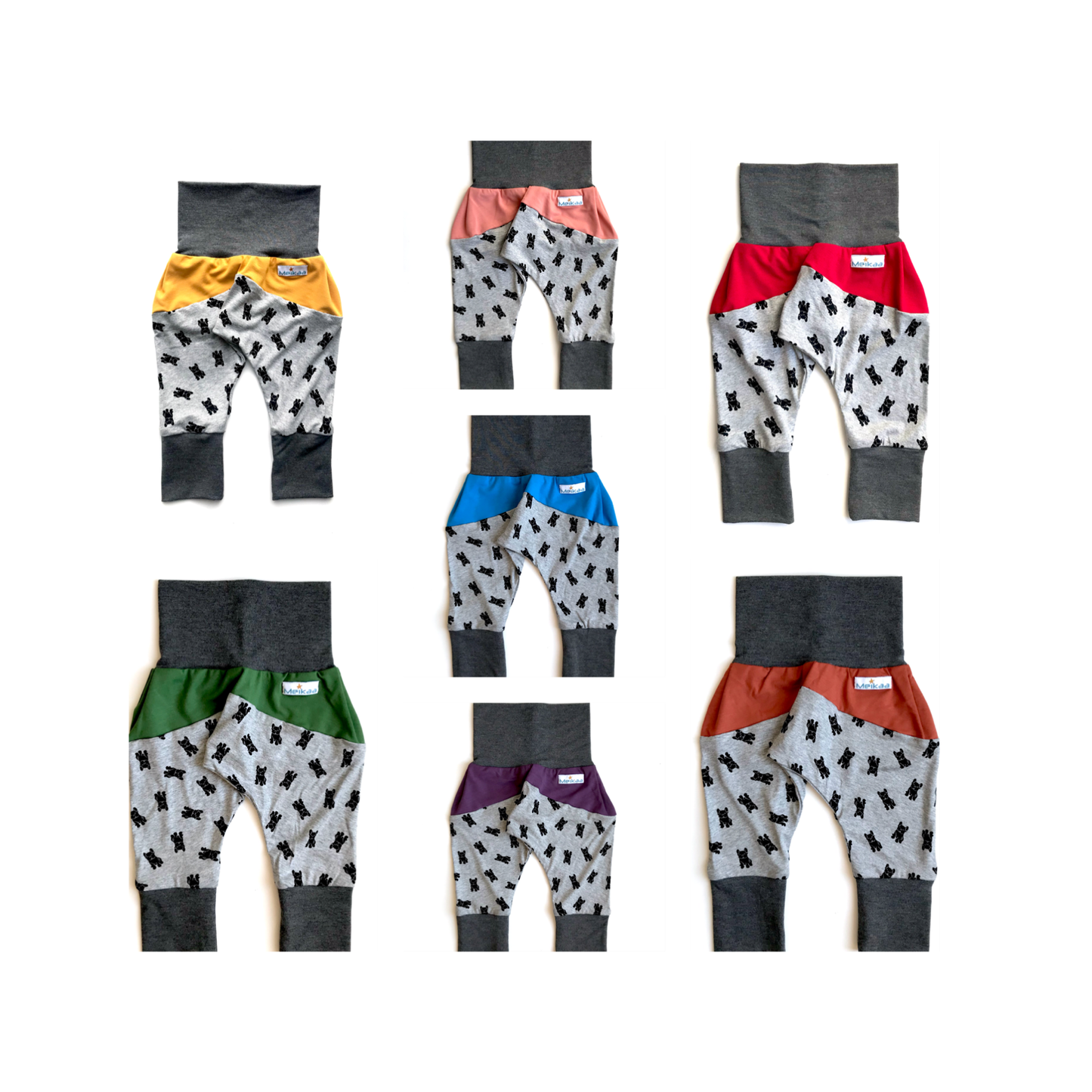 Puppies Edition - BAMBOO and Rayon Harem Swaggers, Evolutive and Growing Pants