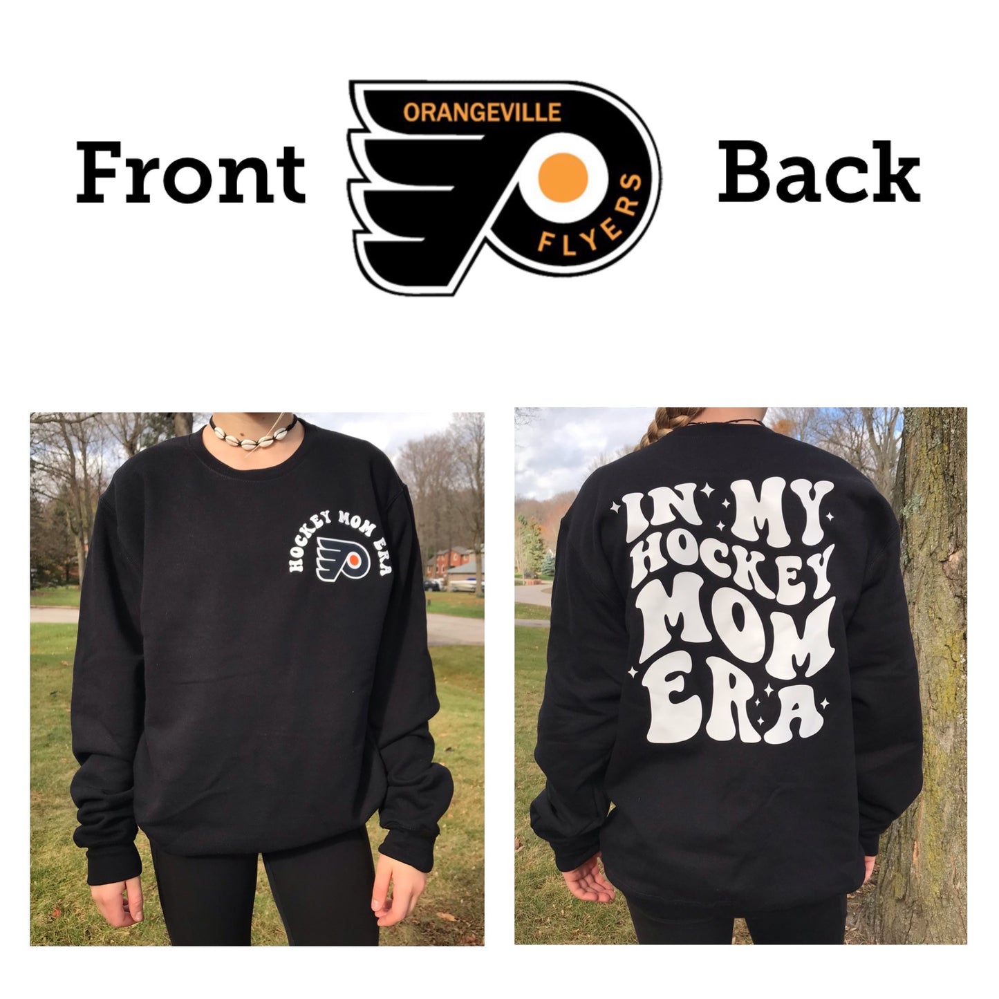 In my hockey mom/nan/grams/grandma/coach Era sweatshirts - Pick your design and your team