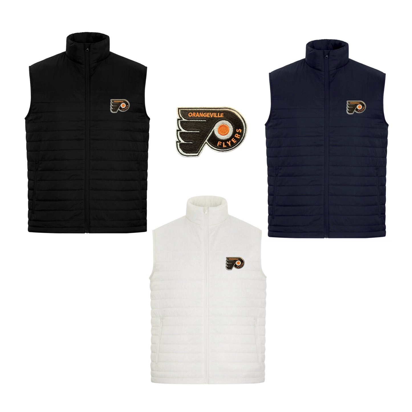 Flyers embroidered Puffy Vest (Men, Youth and Ladies sizes)