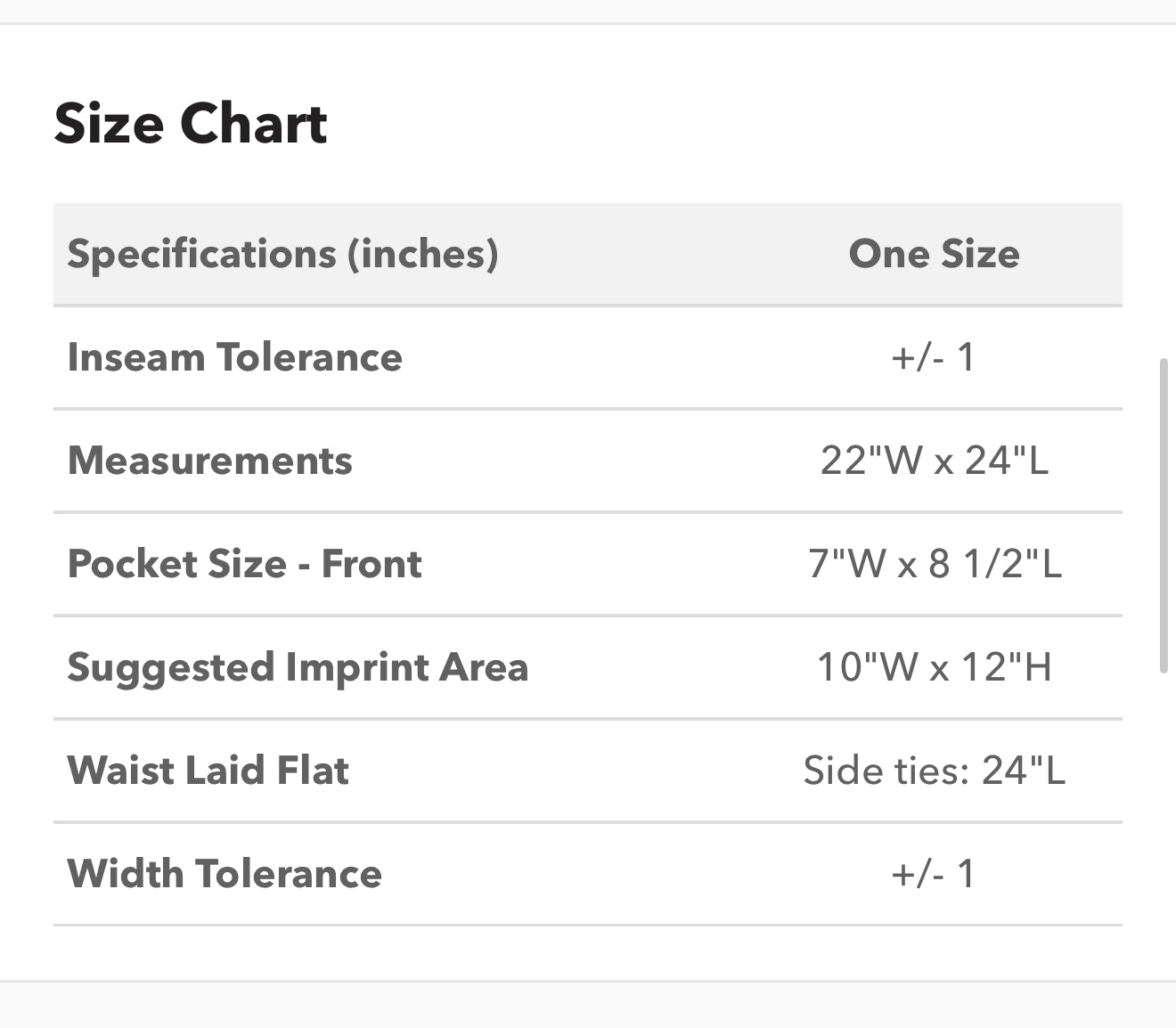 Adult - Osprey ILPS - Full-Length Apron with Pouch Pocket