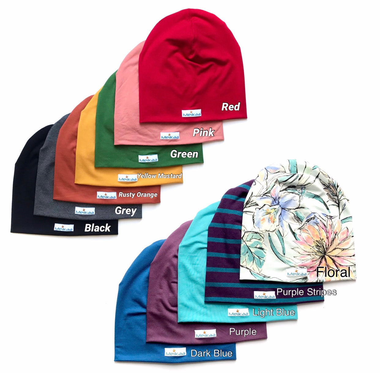 Spring/Fall Bamboo Beanie Hats - Slouchy hats
