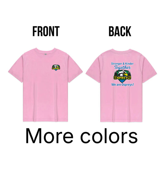Youth - Osprey ILPS High quality T-shirt with small logo and school quote on the back