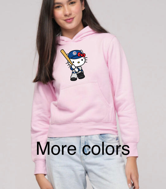 Youth Hello Kitty Baseball - High quality Hoodies