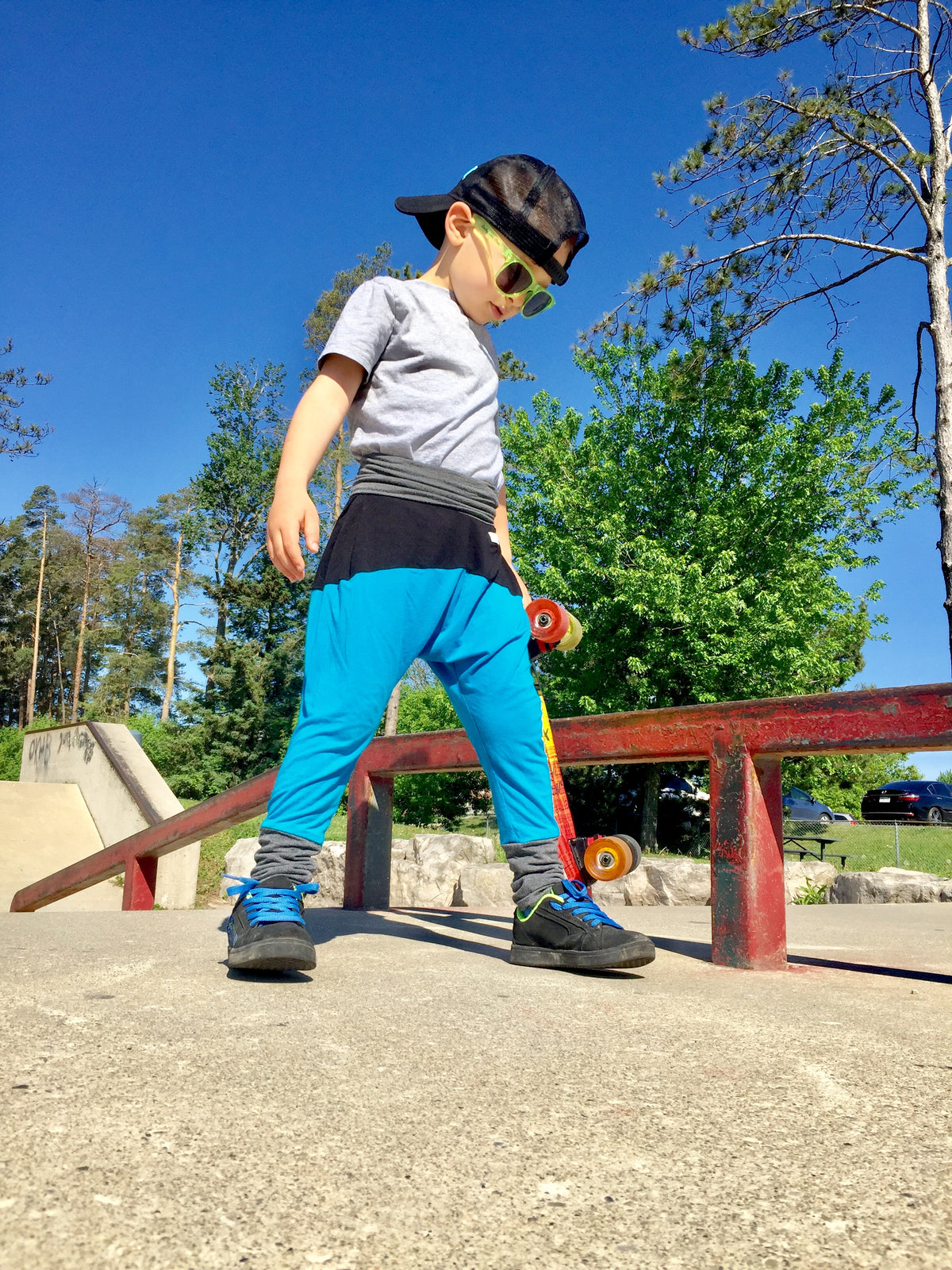3 Colors BAMBOO Harem Swaggers, Evolutive and Growing Pants