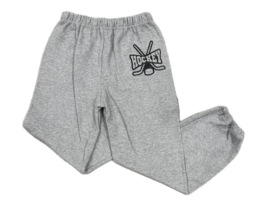 Hockey with crossed sticks sweatpants