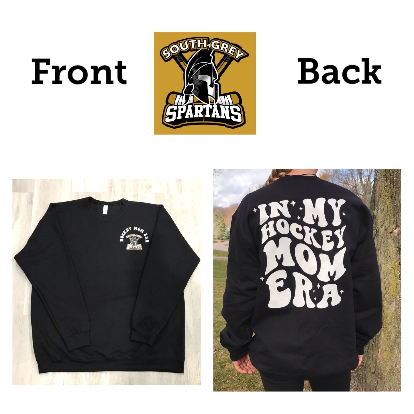 In my hockey mom/nan/grams/grandma/coach Era sweatshirts - Pick your design and your team