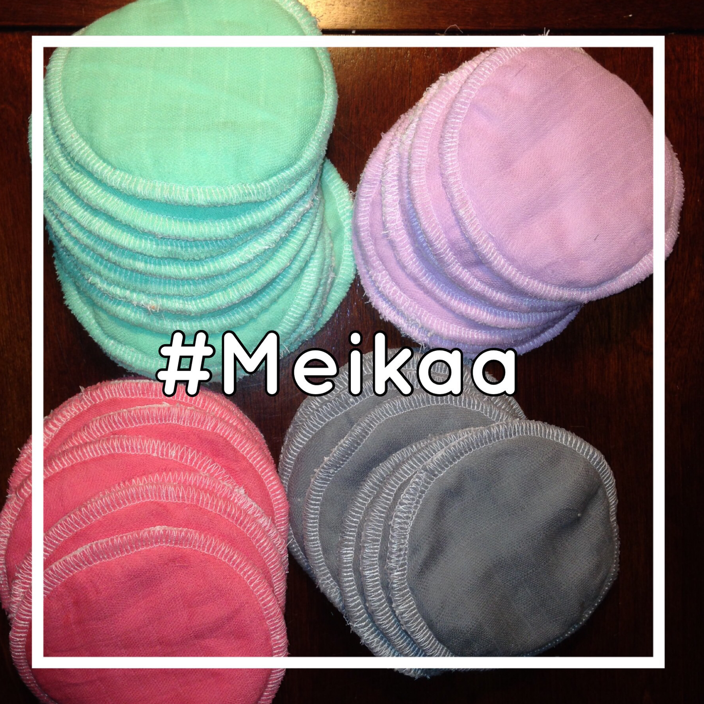 4 Pairs of White Reusable/Washable Nursing Pads - No Leak Warranty
