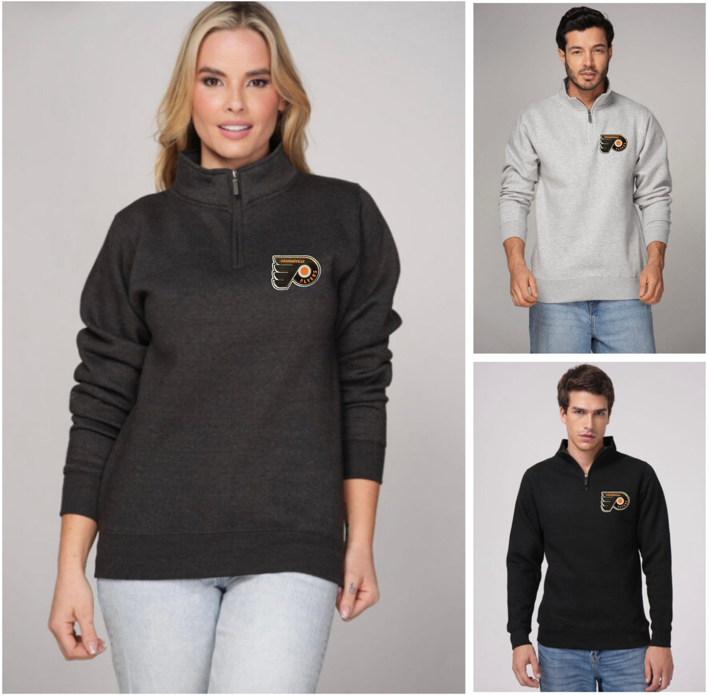 Flyers 1/4 Zip sweatshirt High quality