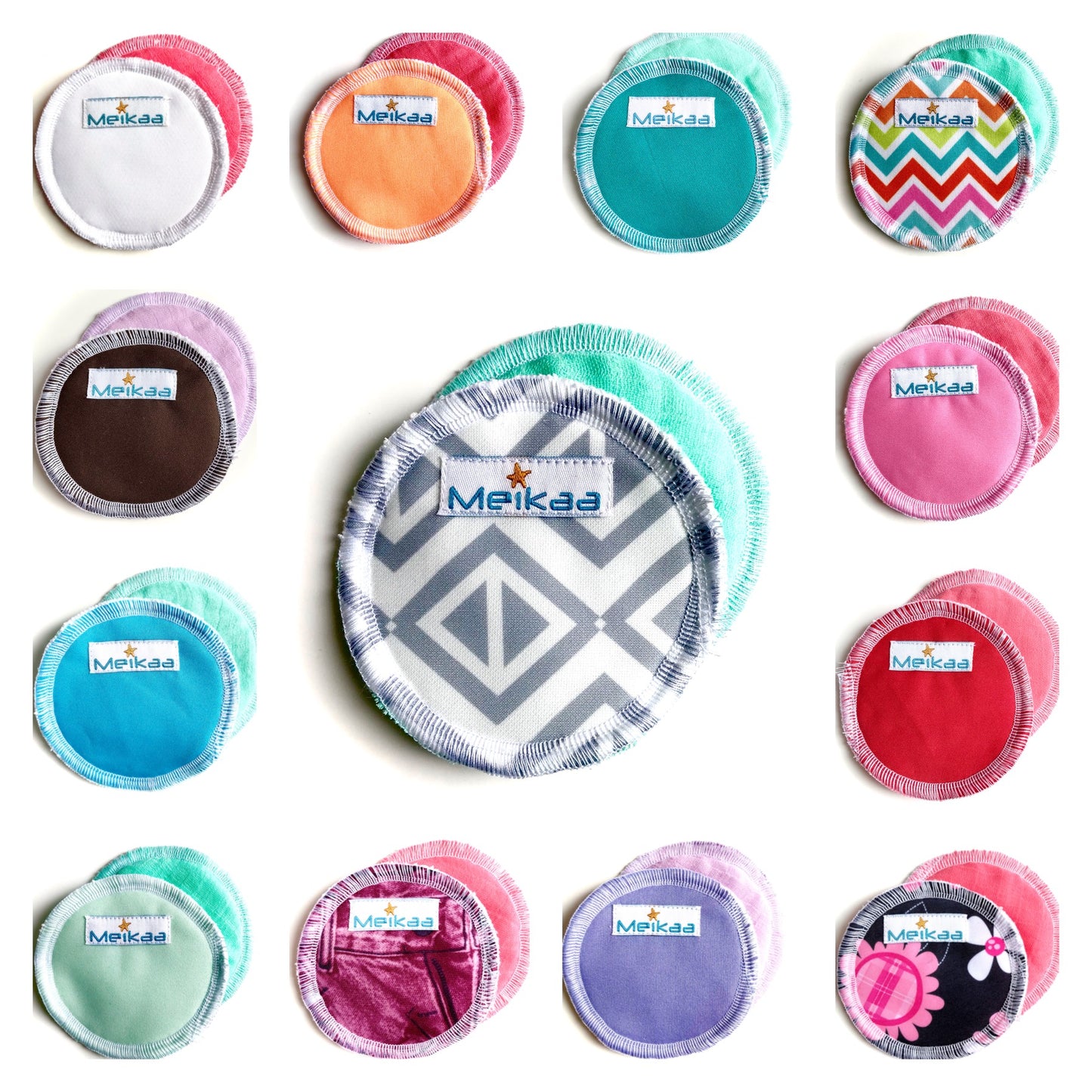 500 Pairs of colorful Reusable/Washable Nursing Pads - No Leak Warranty (wholesale)